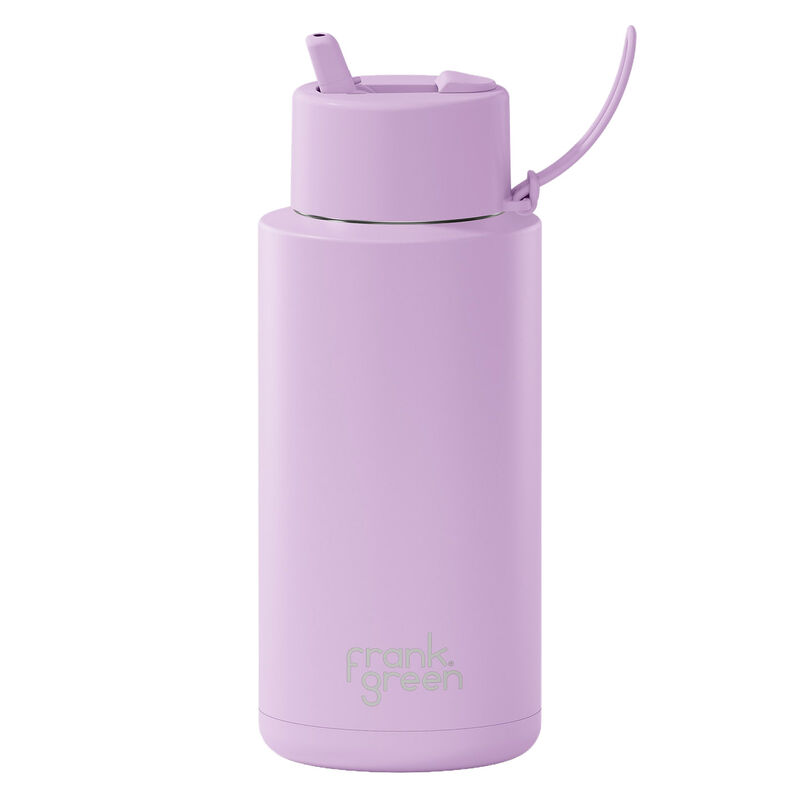 frank green 34oz Reusable Bottle with Flip Straw Lid Lilac Haze image number 0
